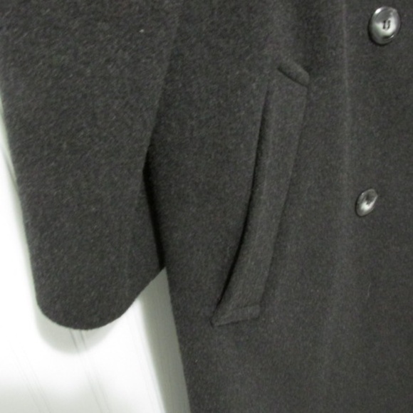 Vintage Karen Double-Breasted Wool Cashmere Blend Button Up Coat, Size 12 - Picture 3 of 8
